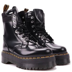Dr. Martens Jadon Platform Lace-Up Boots Black